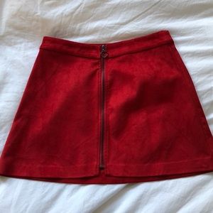NEVER WORN red skirt ZARA